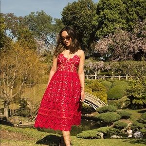 Self Portrait Azaelea Midi Dress